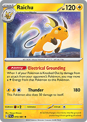 Raichu Paldean Fates Card List