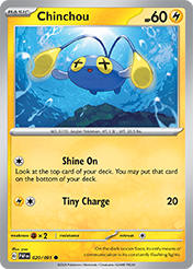 Chinchou Paldean Fates Card List