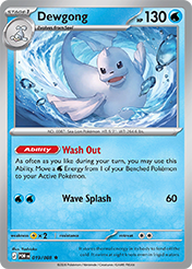 Dewgong Perfect Order Card List