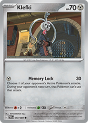 Klefki Perfect Order Card List