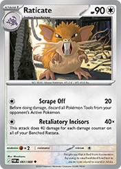 Raticate Perfect Order Card List