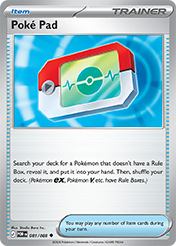 Poké Pad Perfect Order Card List