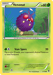 Venonat Phantom Forces Card List