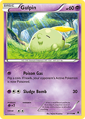 Gulpin Phantom Forces Pokemon Card