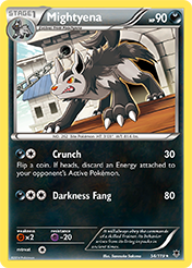 Mightyena Phantom Forces Pokemon Card