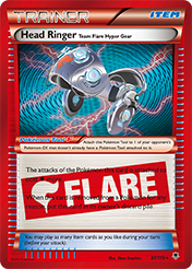 Head Ringer Team Flare Hyper Gear Phantom Forces Pokemon Card
