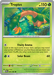 Tropius Pitch Black Pokemon Card