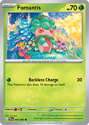 Fomantis Pitch Black Pokemon Card