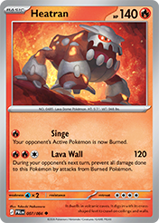 Heatran Pitch Black Pokemon Card