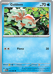 Goldeen Pitch Black Pokemon Card