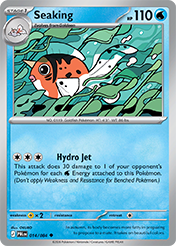 Seaking Pitch Black Pokemon Card