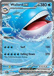 Wailord EX Pitch Black Pokemon Card