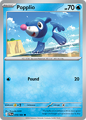 Popplio Pitch Black Pokemon Card