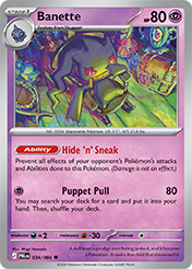 Banette Pitch Black Pokemon Card