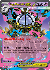Mega Chandelure EX Pitch Black Pokemon Card