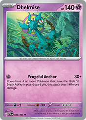 Dhelmise Pitch Black Pokemon Card