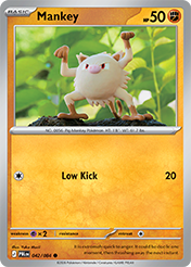Mankey Pitch Black Pokemon Card