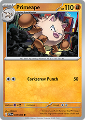 Primeape Pitch Black Pokemon Card