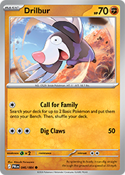 Drilbur Pitch Black Pokemon Card