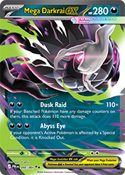 Mega Darkrai EX Pitch Black Pokemon Card