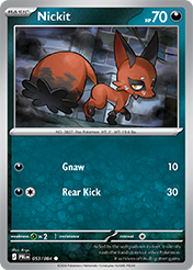 Nickit Pitch Black Pokemon Card