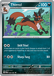 Thievul Pitch Black Pokemon Card