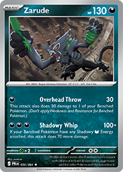 Zarude Pitch Black Pokemon Card