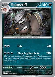Mabosstiff Pitch Black Pokemon Card