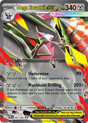 Mega Excadrill EX Pitch Black Pokemon Card