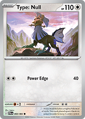 Type: Null Pitch Black Pokemon Card