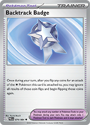 Backtrack Badge Pitch Black Pokemon Card