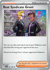 Rust Syndicate Grunt Pitch Black Pokemon Card