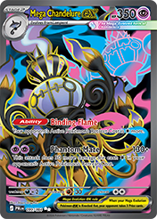 Mega Chandelure EX Pitch Black Pokemon Card