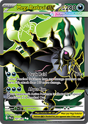 Mega Darkrai EX Pitch Black Pokemon Card