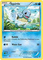 Squirtle Plasma Blast Card List