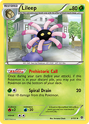 Lileep Plasma Blast Card List