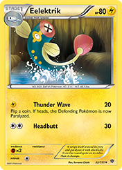 Eelektrik Plasma Blast Pokemon Card