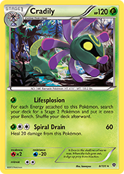 Cradily Plasma Blast Card List