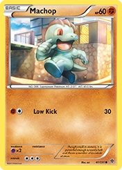 Machop Plasma Blast Pokemon Card