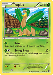 Tropius Plasma Blast Card List