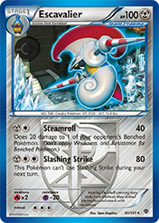 Escavalier Plasma Blast Pokemon Card