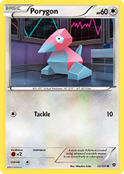 Porygon Plasma Blast Pokemon Card