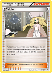 Caitlin Plasma Blast Pokemon Card