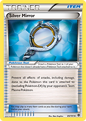 Silver Mirror Plasma Blast Pokemon Card