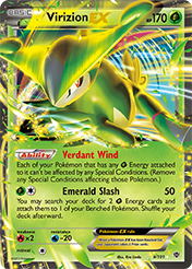 Virizion-EX Plasma Blast Pokemon Card