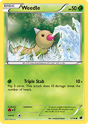 Weedle Plasma Freeze Card List