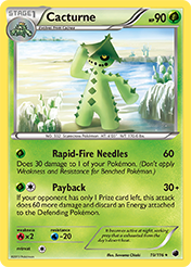 Cacturne Plasma Freeze Pokemon Card