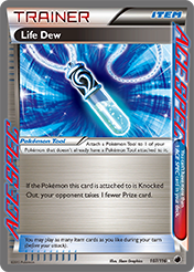 Life Dew Plasma Freeze Pokemon Card