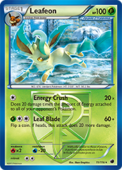 Leafeon Plasma Freeze Pokemon Card