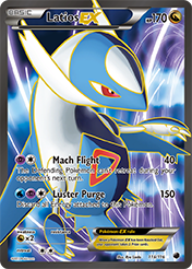 Latios-EX Plasma Freeze Pokemon Card